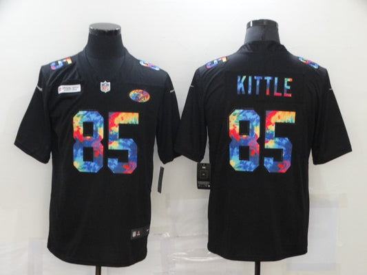 Men’s San Francisco 49ers George Kittle #85 Black Authentic Jersey
