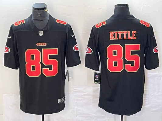 Men’s San Francisco 49ers George Kittle #85 Black Jersey