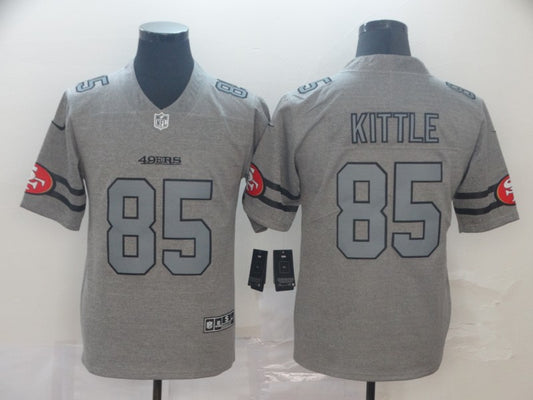 Men’s San Francisco 49ers George Kittle #85 Gray Jersey