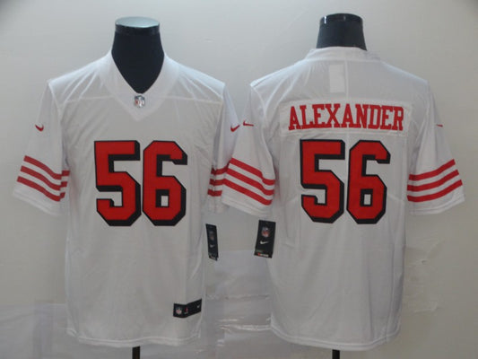 Men’s San Francisco 49ers Kwon Alexander #56 White Jersey