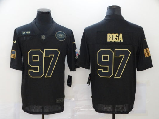Men’s San Francisco 49ers Nick Bosa #97 Black Authentic Jersey