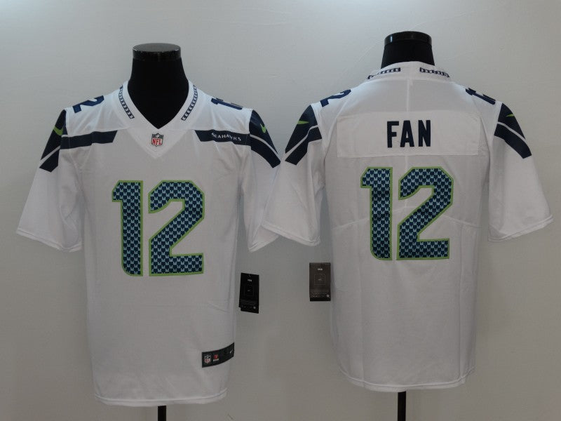 Men’s Seattle Seahawks 12th Fan White Team Jersey