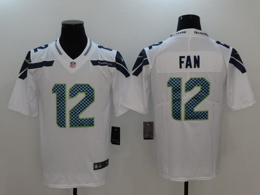 Men’s Seattle Seahawks 12th Fan White Team Jersey