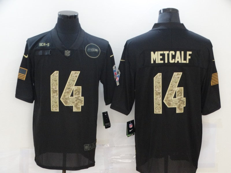 Men’s Seattle Seahawks DK Metcalf #14 Black Jersey