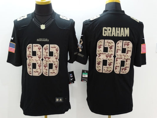 Men’s Seattle Seahawks Jimmy Graham #88 Black Jersey
