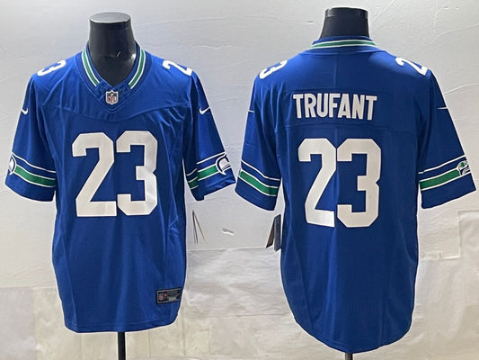 Men’s Seattle Seahawks Marcus Trufant #23 Royal Alternate Jersey
