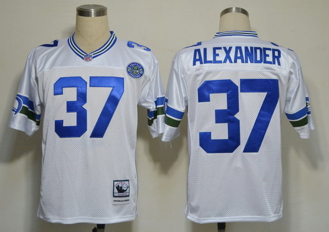 Men’s Seattle Seahawks Shaun Alexander Mitchell & Ness White Legacy Jersey