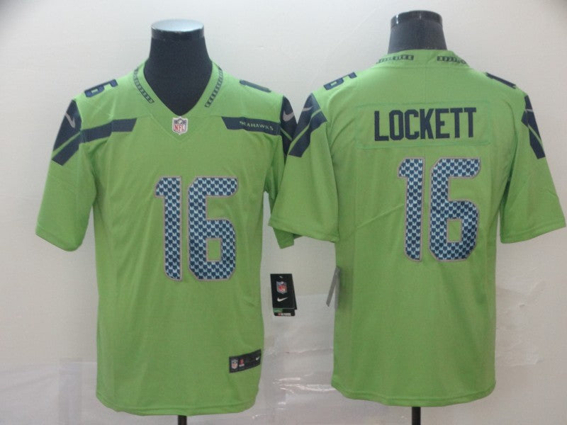 Men’s Seattle Seahawks Tyler Lockett #16 Green Jersey