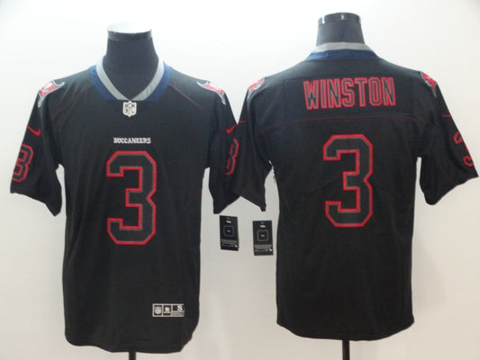 Men’s Tampa Bay Buccaneers #3 Jameis Winston Black Jersey