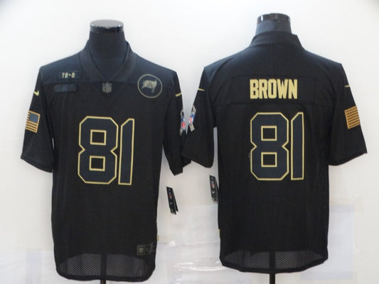 Men’s Tampa Bay Buccaneers Antonio Brown #81 Black Jersey