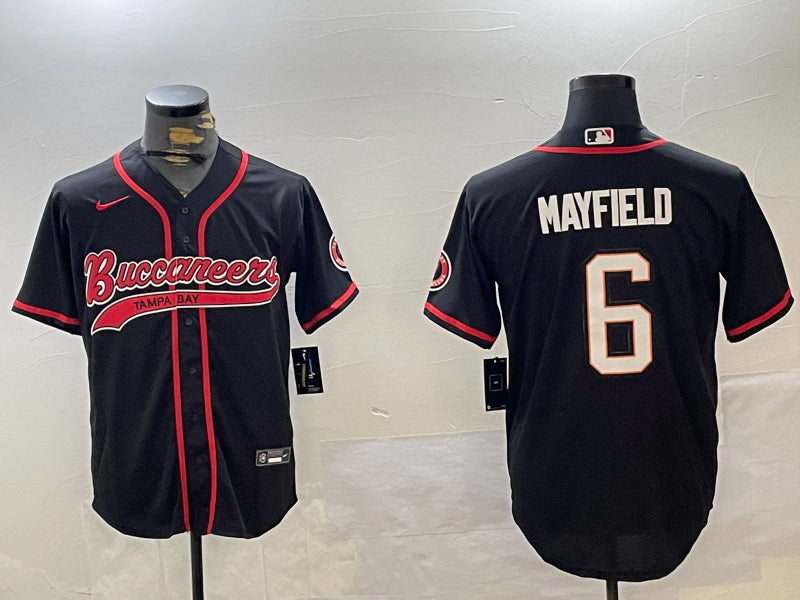 Men’s Tampa Bay Buccaneers Baker Mayfield #6 Black Team Jersey