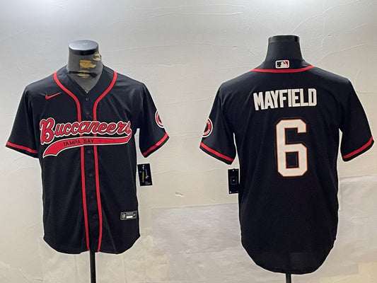 Men’s Tampa Bay Buccaneers Baker Mayfield #6 Black Team Jersey