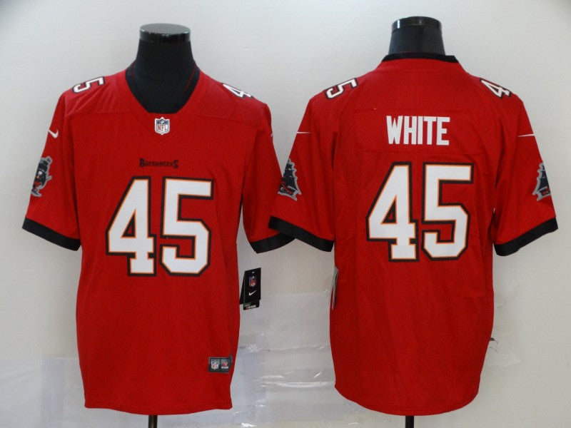 Men’s Tampa Bay Buccaneers Devin White #45 Red Jersey