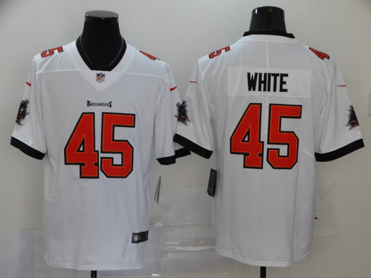 Men’s Tampa Bay Buccaneers Devin White #45 White Jersey