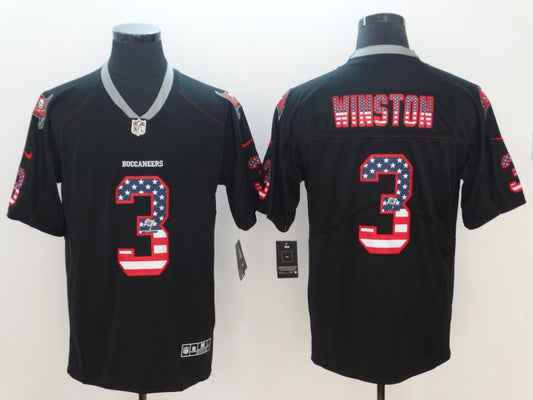 Men’s Tampa Bay Buccaneers Jameis Winston #3 Black Alternate Jersey