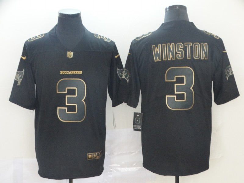 Men’s Tampa Bay Buccaneers Jameis Winston #3 Black Jersey