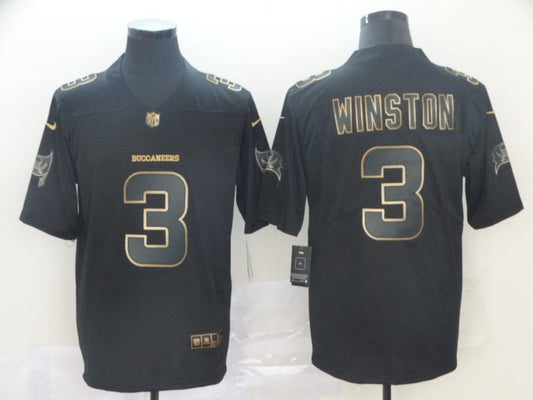 Men’s Tampa Bay Buccaneers Jameis Winston #3 Black Jersey