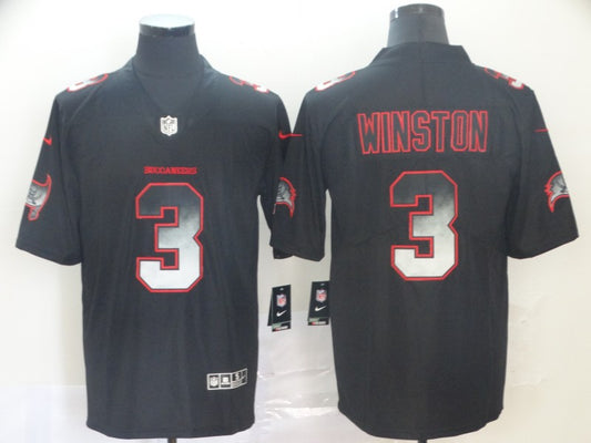 Men’s Tampa Bay Buccaneers Jameis Winston #3 Black Jersey