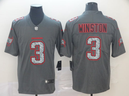 Men’s Tampa Bay Buccaneers Jameis Winston #3 Gray Jersey