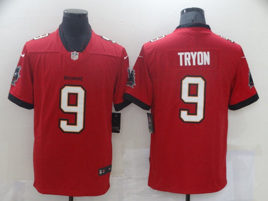 Men’s Tampa Bay Buccaneers Joe Tryon #9 Red Jersey