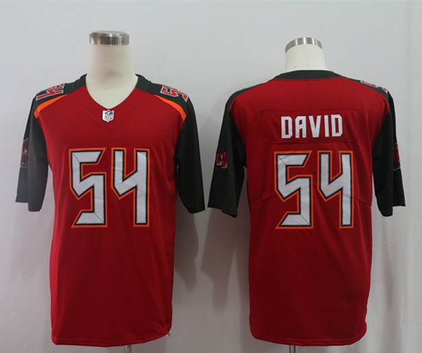 Men’s Tampa Bay Buccaneers Lavonte David #54 Red Jersey