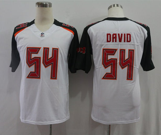Men’s Tampa Bay Buccaneers Lavonte David #54 White Jersey