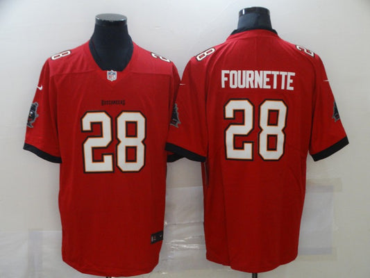 Men’s Tampa Bay Buccaneers Leonard Fournette #28 Red Jersey