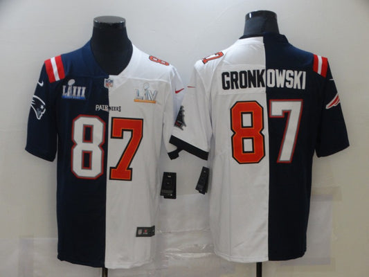 Men’s Tampa Bay Buccaneers Rob Gronkowski #87 Blue/White Jersey