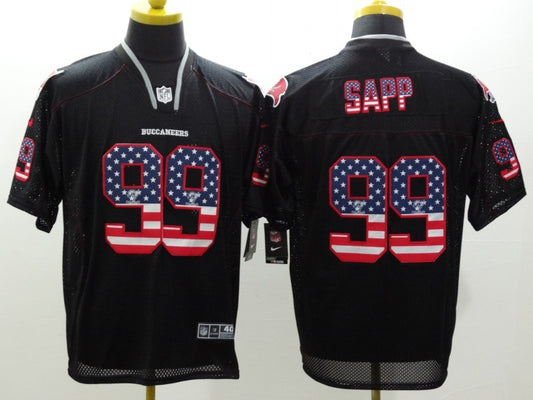 Men’s Tampa Bay Buccaneers Warren Sapp #99 Black Jersey