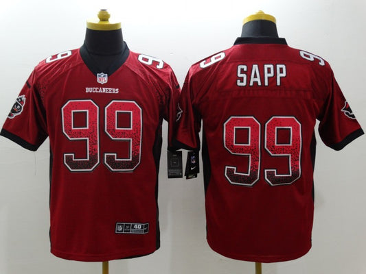 Men’s Tampa Bay Buccaneers Warren Sapp #99 Red Jersey