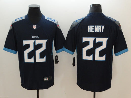 Men’s Tennessee Titans #22 Derrick Henry Jersey Navy