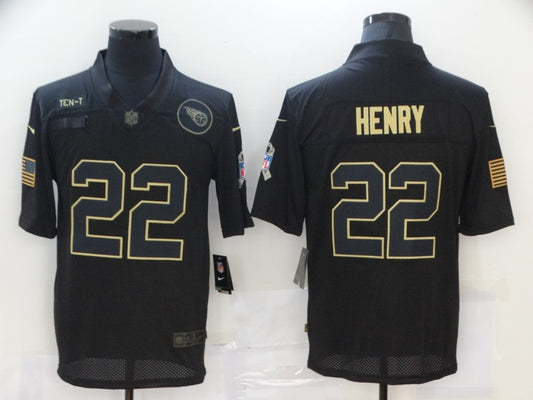 Men’s Tennessee Titans Derrick Henry #22 Black Jersey