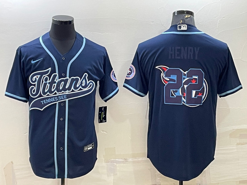 Men’s Tennessee Titans Derrick Henry #22 Navy Jersey