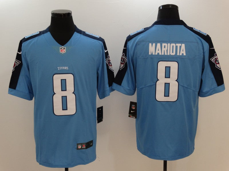 Men’s Tennessee Titans Marcus Mariota #8 Blue Jersey