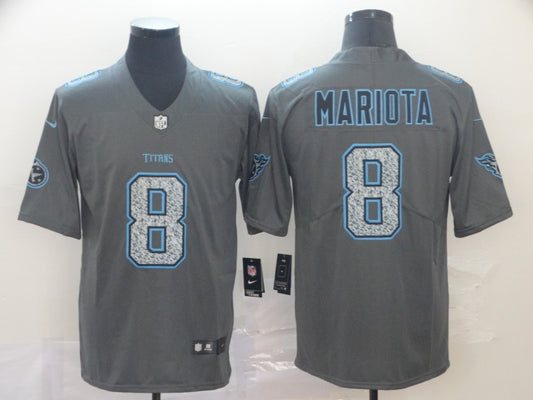 Men’s Tennessee Titans Marcus Mariota #8 Gray Jersey