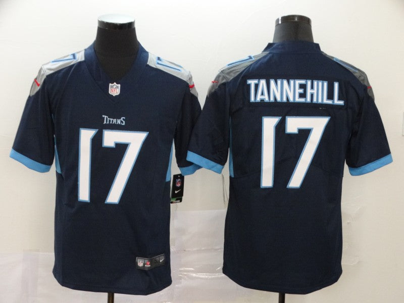 Men’s Tennessee Titans Ryan Tannehill #17 Navy Jersey