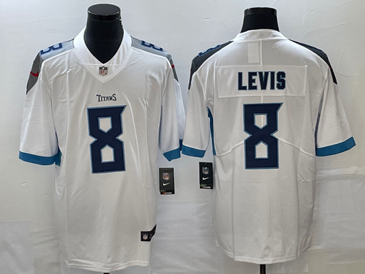 Men’s Tennessee Titans Will Levis #8 White Jersey