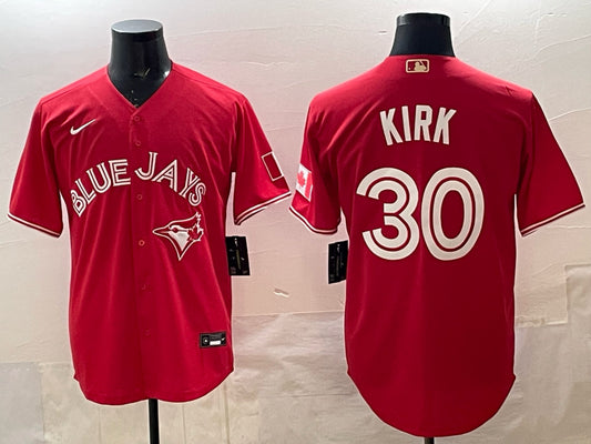 Men’s Toronto Blue Jays Alejandro Kirk #30 Red Jersey