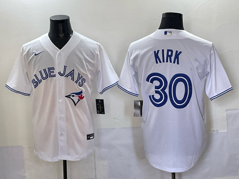 Men’s Toronto Blue Jays Alejandro Kirk #30 White Home Jersey