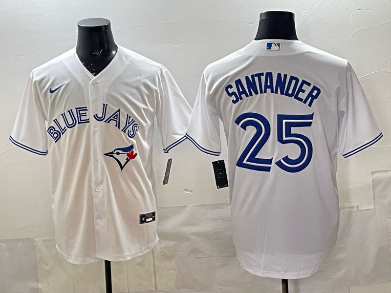 Men’s Toronto Blue Jays Anthony Santander #25 White Home Jersey