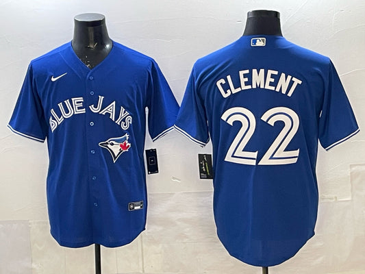 Men’s Toronto Blue Jays Ernie Clement #22 Rush Blue Jersey