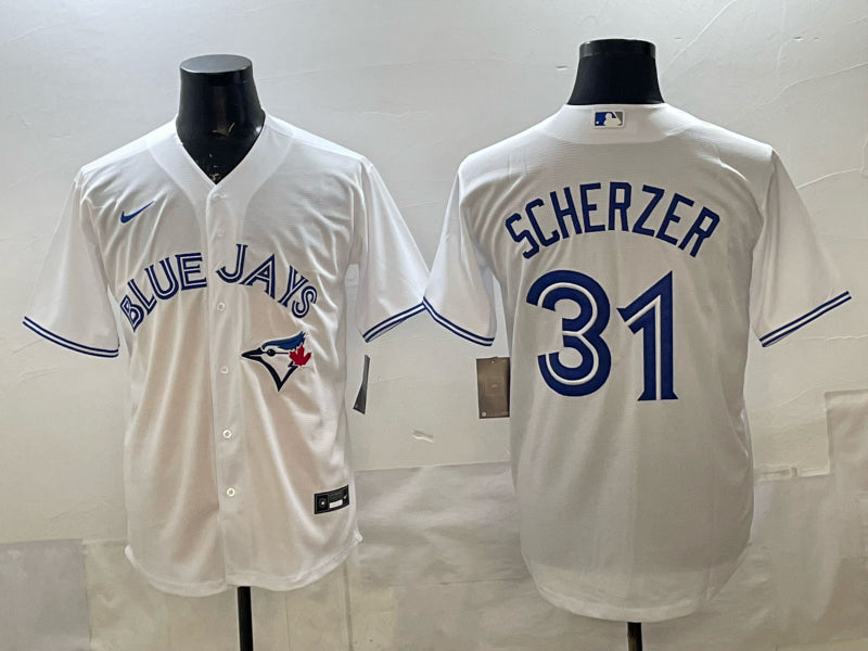 Men’s Toronto Blue Jays Max Scherzer #31 White Home Jersey