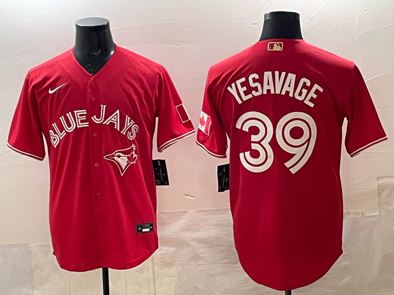 Men’s Toronto Blue Jays Trey Yesavage #39 Red Jersey