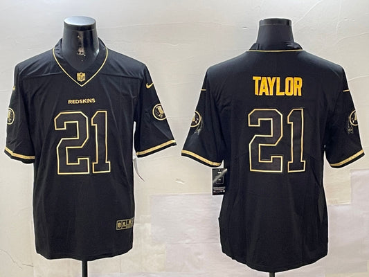 Men’s Washington Commanders Sean Taylor #21 Black Jersey