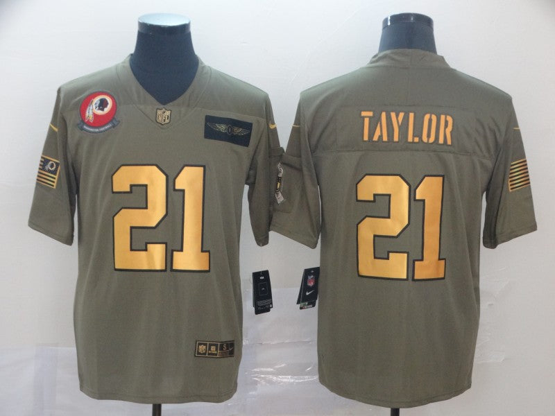 Men’s Washington Commanders Sean Taylor #21 Brown Authentic Jersey