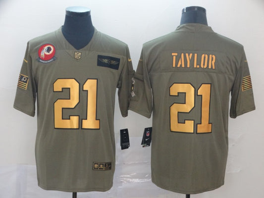 Men’s Washington Commanders Sean Taylor #21 Brown Authentic Jersey