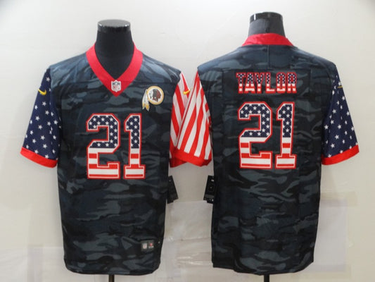 Men’s Washington Commanders Sean Taylor #21 Gray Camouflage Jersey