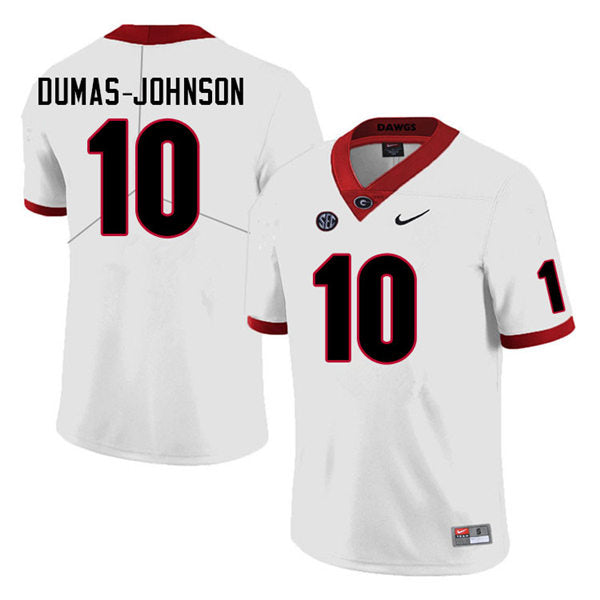 Men's #10 Jamon Dumas-Johnson Georgia Bulldogs College Football Jersey