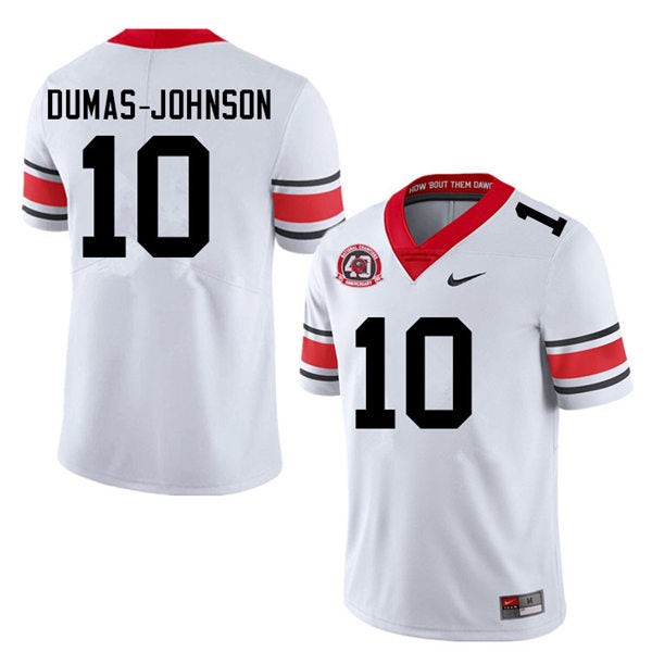 Men's #10 Jamon Dumas-Johnson Georgia Bulldogs College Football Jersey