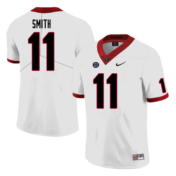 Men's #11 Arian Smith Georgia Bulldogs College Football Jersey
